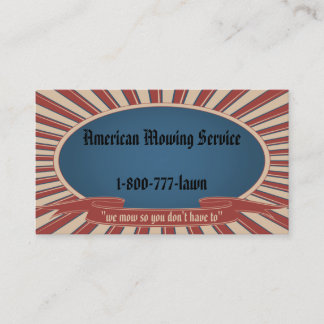 Carte De Visite Bleu americana