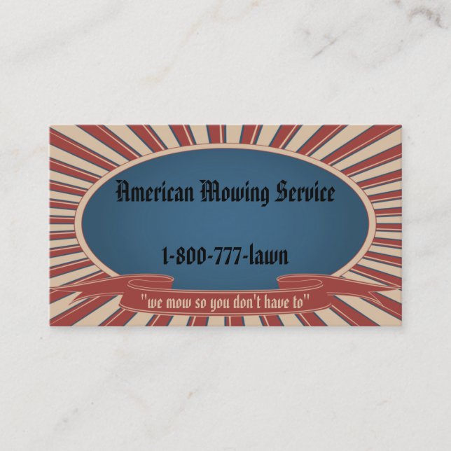 Carte De Visite Bleu americana (Devant)