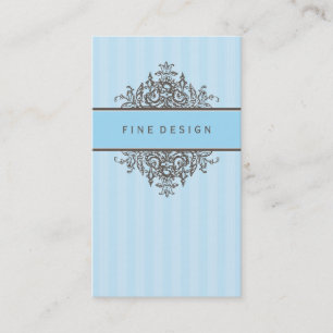 Carte De Visite Bleu assez beau ÉLÉGANT de la Renaissance de CRU