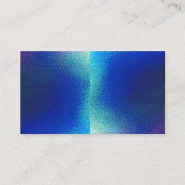 Carte de visite bleu brillant (Devant)