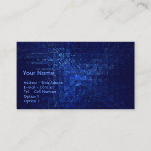 Carte De Visite Bleu carré