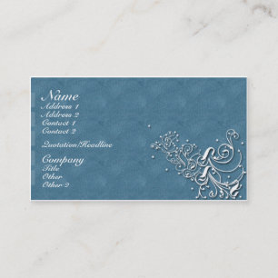Carte De Visite Bleu classique