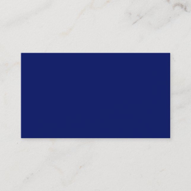 Carte de visite bleu de la marine (Devant)