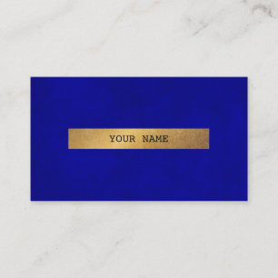 Carte de visite bleu de Minimalistic VIP