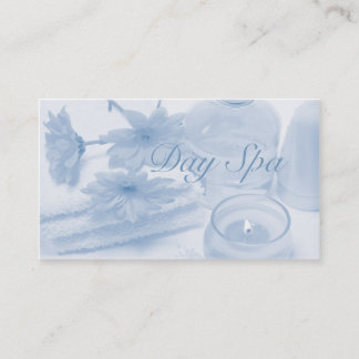 Carte de visite bleu de spa