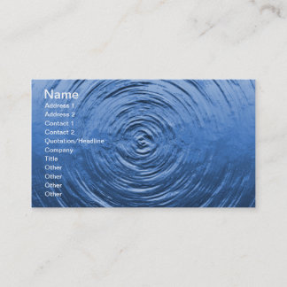 Carte De Visite Bleu d'eau