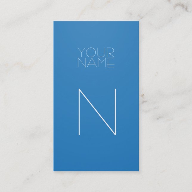 Carte De Visite Bleu d'éblouissement de mode de Groupon (Devant)