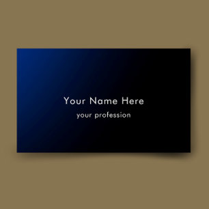Carte De Visite Bleu Dégradé Moderne Élégant Personnalisé Professi
