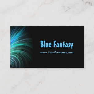 Carte de visite bleu d'imaginaire