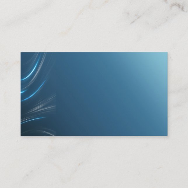 Carte de visite bleu élégant (Devant)