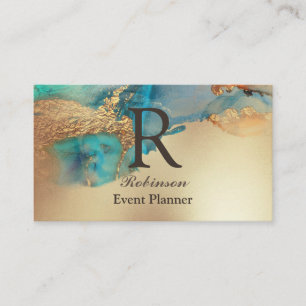 Carte De Visite Bleu élégant professionnel