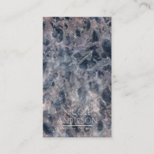 Carte De Visite Bleu et bleu Rose rose Abstrait Aquarelle