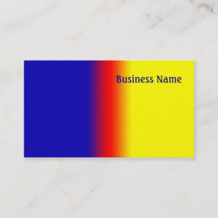 Carte De Visite Bleu et jaune