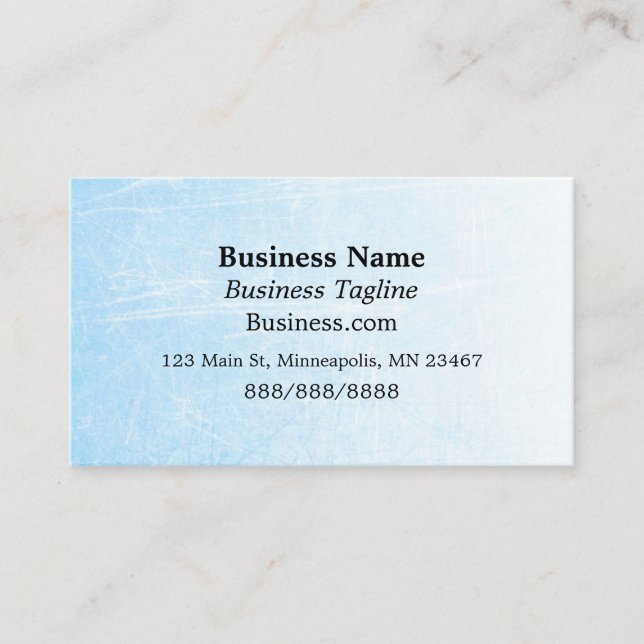 Carte De Visite Bleu et Noir Simple Entreprise (Devant)