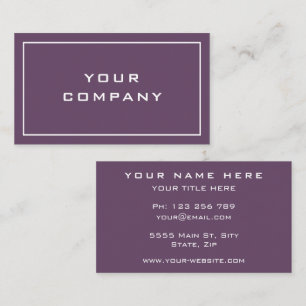 Carte de visite bleu foncé - Couleurs personnalisé