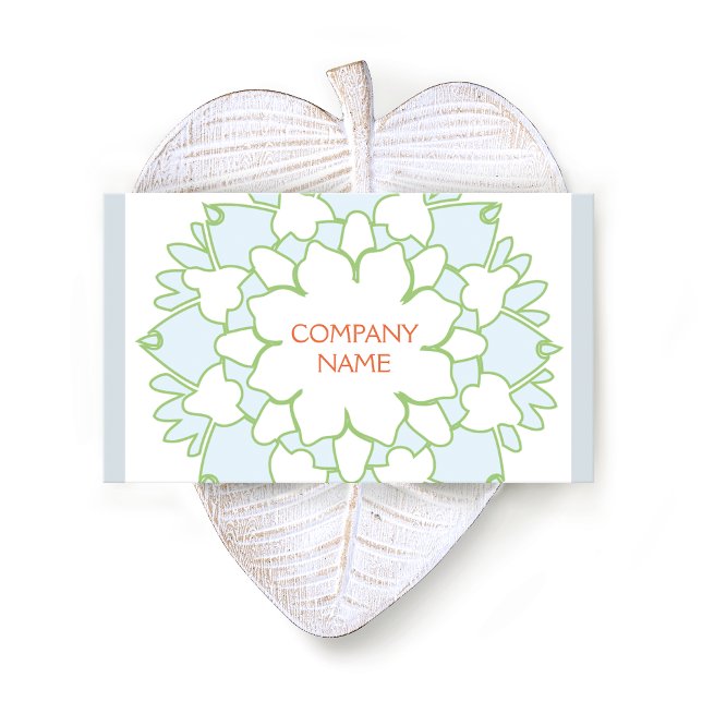 Carte De Visite Bleu Lotus Santé holistique (Créateur téléchargé)