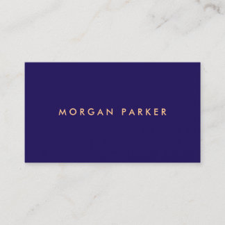 Carte De Visite Bleu marin professionnel simple
