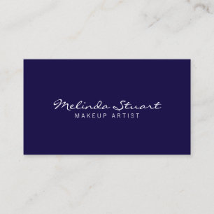 Carte De Visite Bleu marine moderne simple professionnel