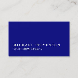 Carte De Visite Bleu marine moderne unique