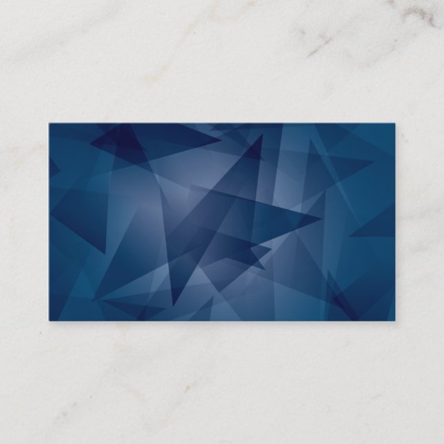 Carte de visite bleu moderne (Devant)