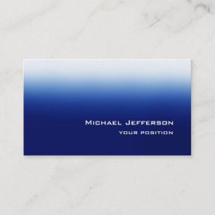 Carte De Visite Bleu moderne unique tendance personnelle