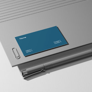 Carte De Visite Bleu océan