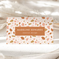 Bleu tendance & Orange Terrazzo
