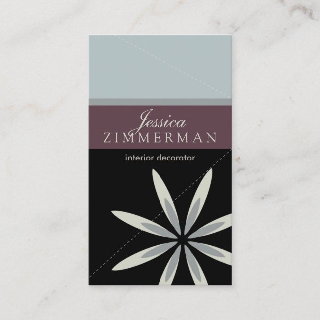 Carte de visite Bliss Lavender Blue (Devant)