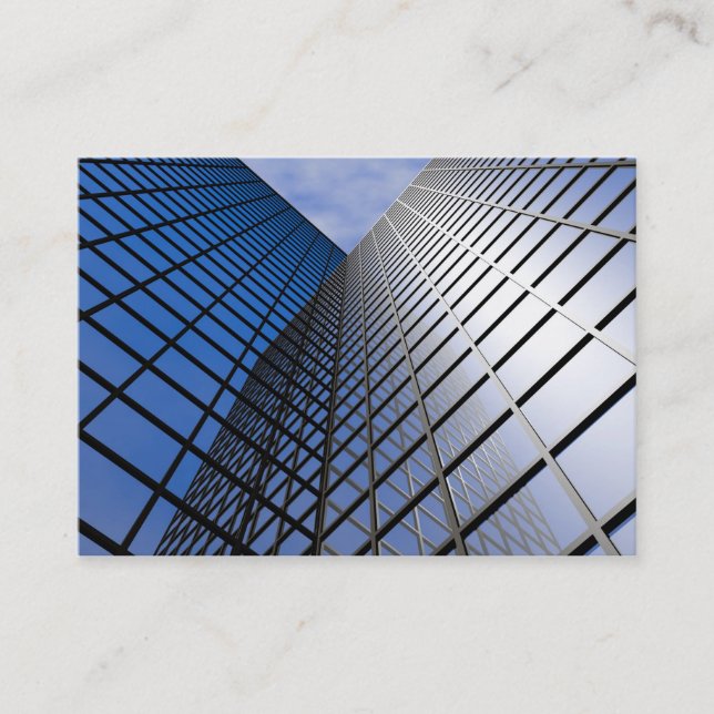 Carte De Visite Bloc de bureau reflet (Devant)