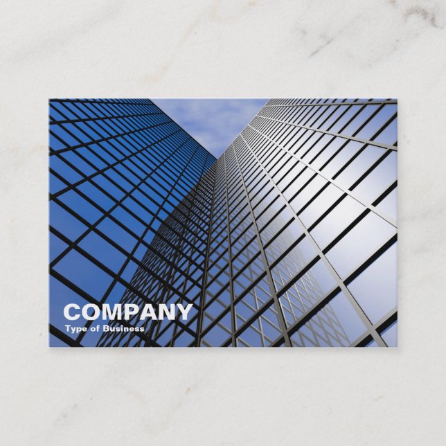 Carte De Visite Bloc de bureaux réfléchissant (Devant)