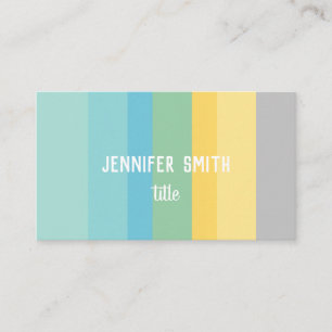 Carte De Visite bloc de couleur moderne minimaliste personnalisé