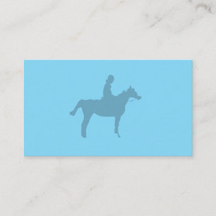 Carte De Visite Bloc-notes petit silhouette de cheval