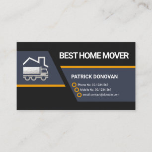 Carte De Visite Blocs créatifs de Trapezium Camion de Déplacemen