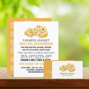 Carte De Visite Blocs de fromage, fromage