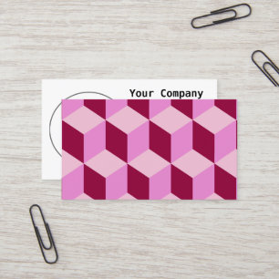 Carte De Visite Blocs de tambours rose Fille Motif sans couture