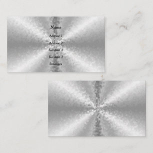 Carte De Visite Blocs en argent, arc-en-ciel 3D