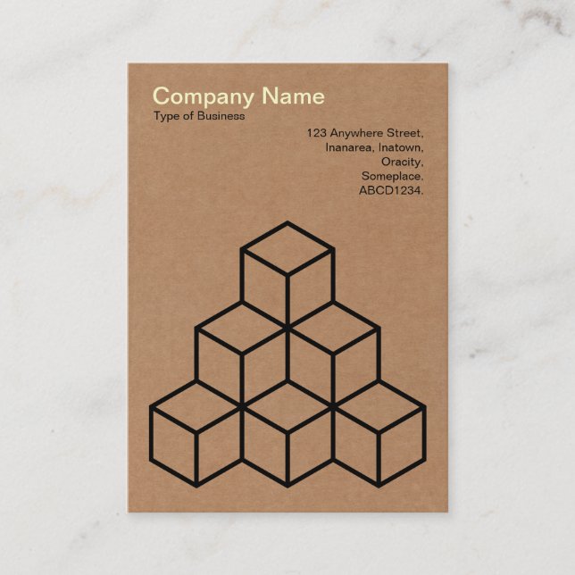 Carte De Visite Blocs géométriques - Carton (Devant)