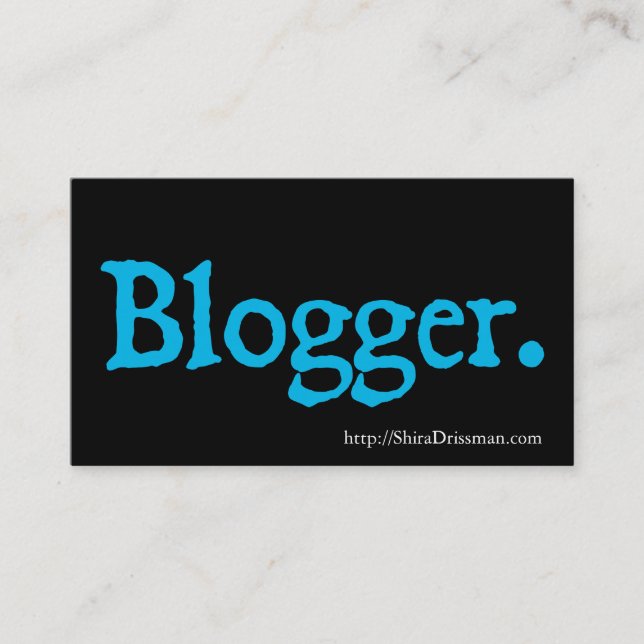 Carte De Visite Blogger (Devant)