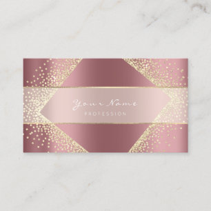 Carte De Visite Blogger de l'organisateur d'événements Rose Gold F