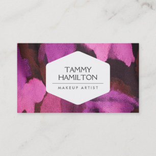 CARTE DE VISITE BLOGGER LUXE DE MODE, MAQUILLEUR, 2 FLORAUX ROSES