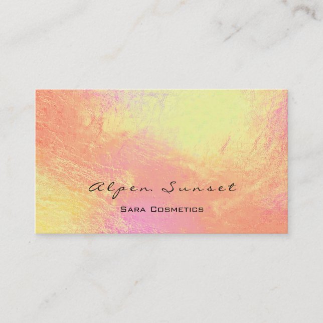 Carte De Visite Blogger simplement Makeup Lash Peach Coral Gold Me (Devant)