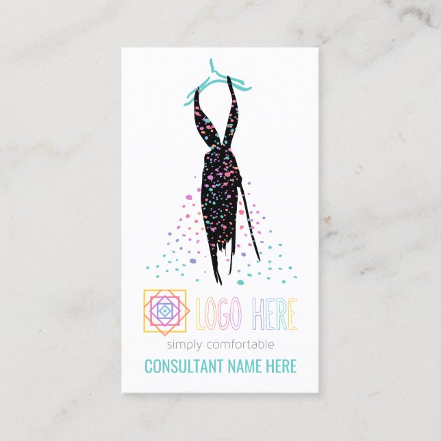 Carte De Visite Blogueur détaillant de mode indépendant ajouter un (Devant)