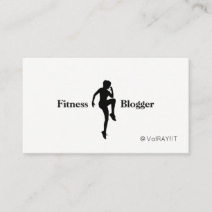 Carte De Visite Blogueur Fitness, Médias Sociaux, Suivez-Moi