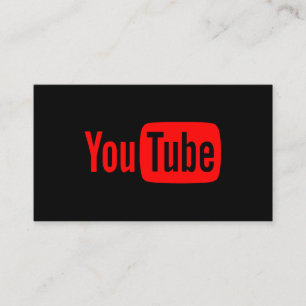 Carte De Visite Blogueur sur les médias sociaux Youtube