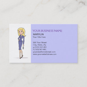 Carte de visite blond d'avatar