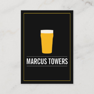 Carte De Visite Blonde Beer IPA Brewmaster