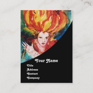 Carte De Visite BLONDE EN ROUGE Monogramme Beauté, Maquillage, Sal