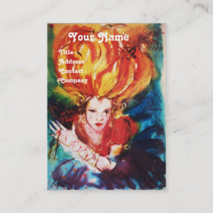 Carte De Visite BLONDE EN ROUGE Monogramme Beauté, Maquillage, Sal