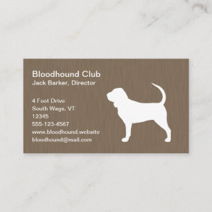 Carte De Visite Bloodhound