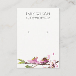 CARTE DE VISITE BLOSSOM BLOSSOM FLORAL EARRY AFFICHER LOGO